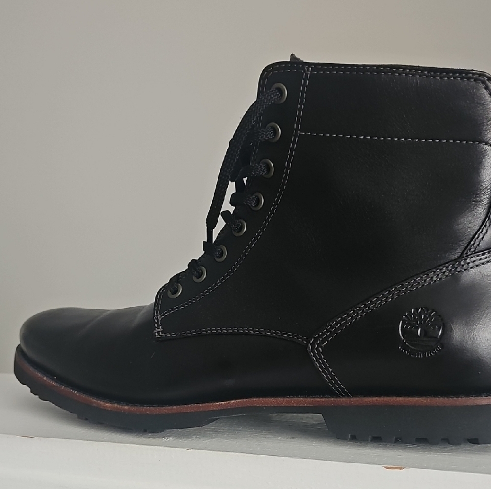 Timberland Men's Black Leather Boots